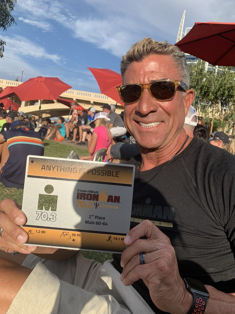 one_triathlon's tweet photo. Big congrats 🍾 to ONE Tri’s elite stallion Troy Cundari…2nd place 🥈Ironman 70.3 Arizona!!! 
Back on the podium m60-64. IM Cozumel warmup race!!! 
🏊‍♂️ 🚴 🏃‍♂️ 🏆 https://t.co/PcUsupnyp7