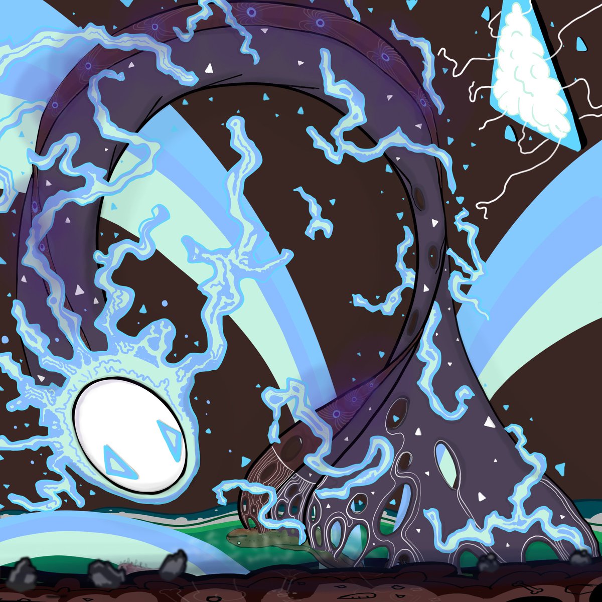 Soul Electricity eel                 (collection Fresh water) 💛💛💛💛💛💛Soul Art work/mood-tone available  on Open sea linktr.ee/lflsoul