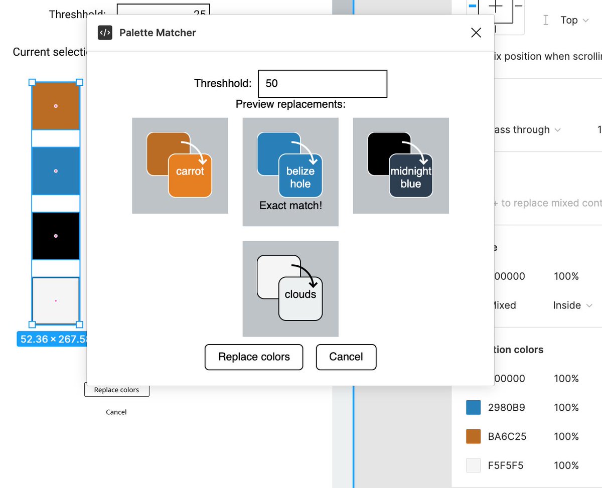 mapsandappsATL's tweet photo. figma plugin is coming along good https://t.co/i1eFvKBDfx