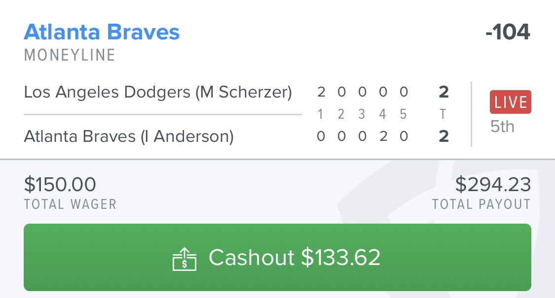 LocksHealthy's tweet image. Just took the braves live.