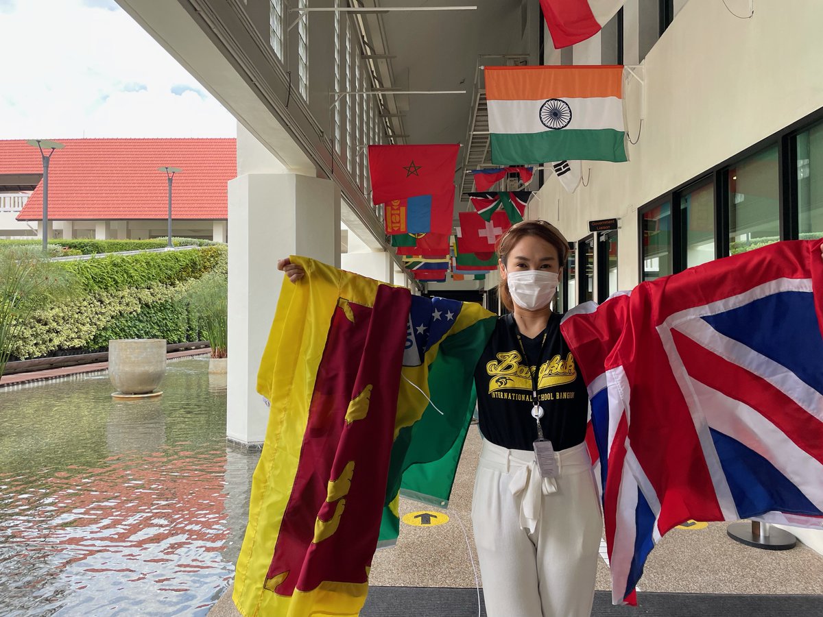 Every year we ensure there is a flag for every nationality of students in school - one of the many ways we try to ensure that every child feels that they belong at #ISB. This year we have 57 nationalities in total with 3 new nationalities: Cambodian, Colombian, and Venezuelan!