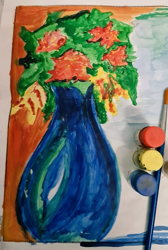 Stef8287's tweet photo. Painting is more hard than sketching or drawing 🤔 😤 https://t.co/ju5cju0TIA