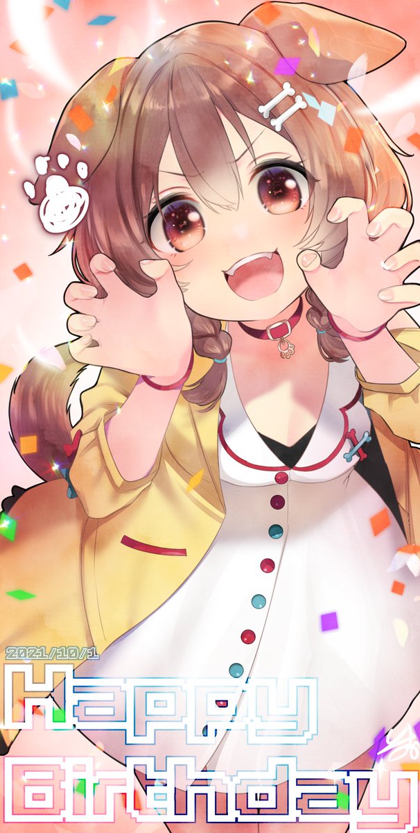 戌神ころね ,戌神ころね(通常) 「いたらうれしいな…ちらっ
#絵柄が好みって人がいればいいなぁ 」|いすか🐉🍕のイラスト