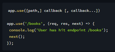 alexmitchelldev's tweet image. Optional arguments for functions are often placed in squared brackets in a given programming language&apos;s documentation.

See my below example of an express.js route with an optional path and callback arguments! 👇
#javascript #api #expressjs