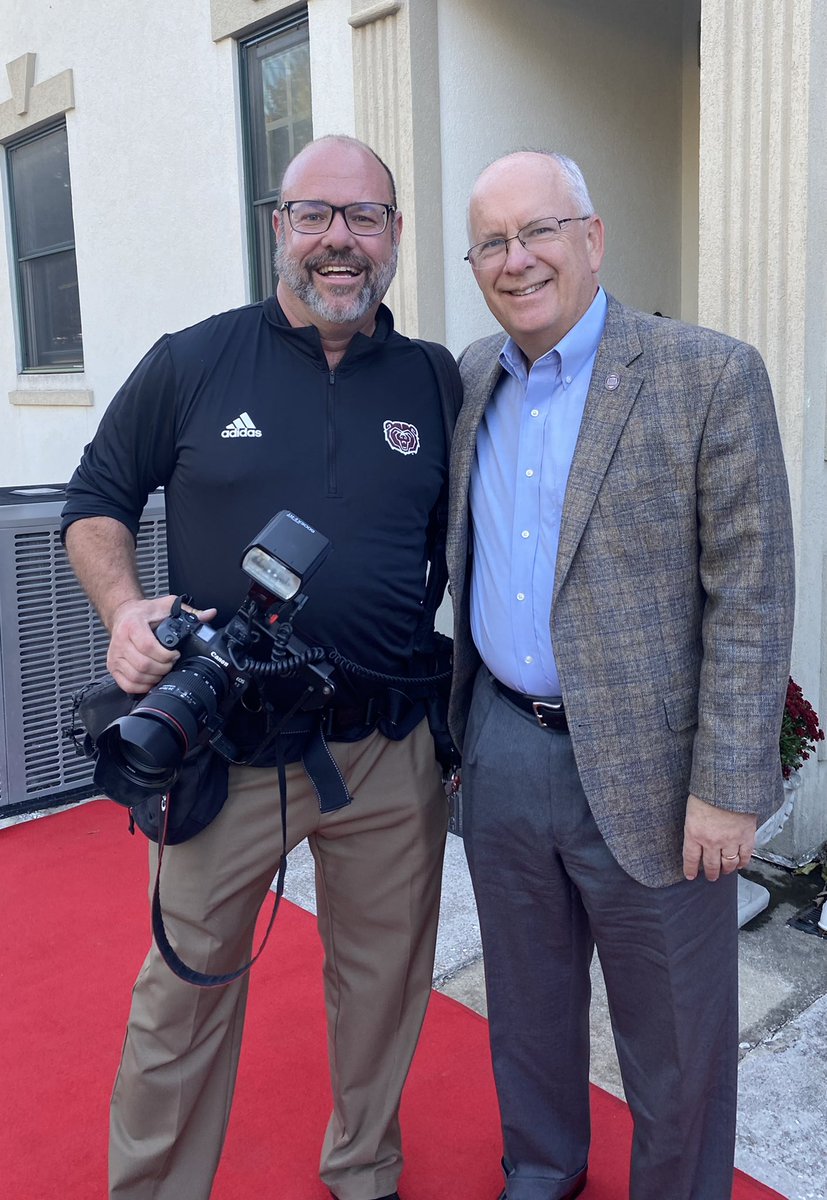 Thanks to <a href="/PhodogMSU/">Kevin T White</a> (pictured here), <a href="/JesseScheve/">Jesse Scheve</a> and Chris Nagle for working a lot of half days (12+ hours) during #BearsHomecoming. You all do tremendous work!