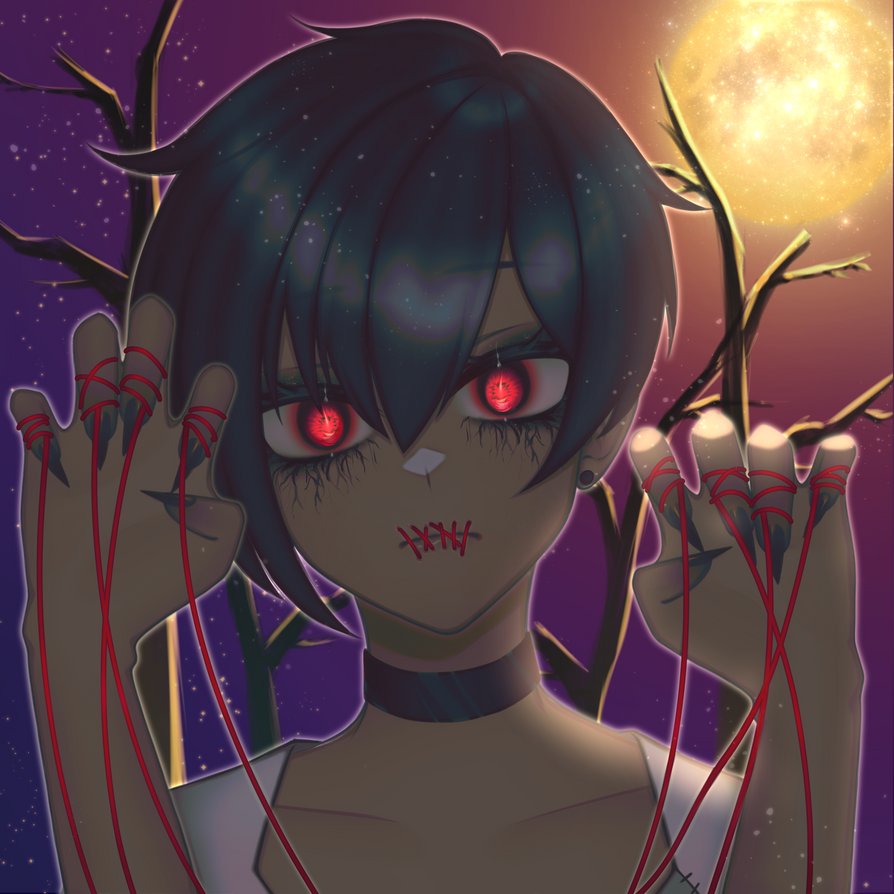 StitchesVT's tweet photo. 🎃You seem scared, is everything all right?🎃

🎨: @scorpianni 
#Horror #ENVtuber #Vtubers #StitchesVTArt https://t.co/REO6EfKxtA