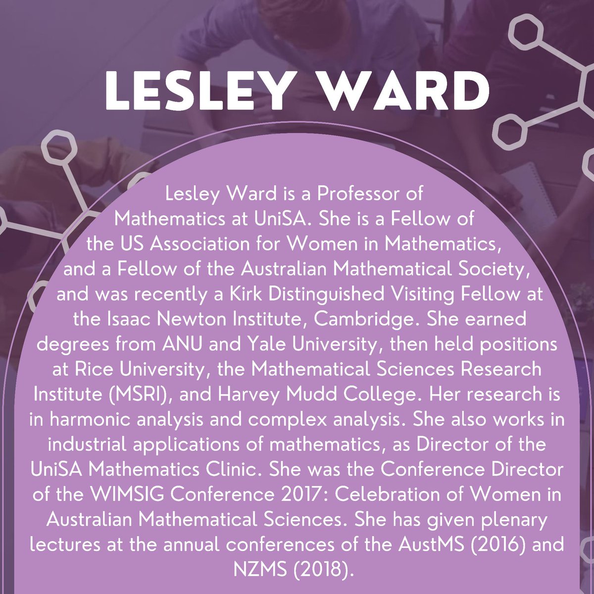 ✨It's time to meet another panellist!✨
Next up: Lesley Ward!
Register for tomorrow’s event via: eventbrite.com.au/e/lets-network…