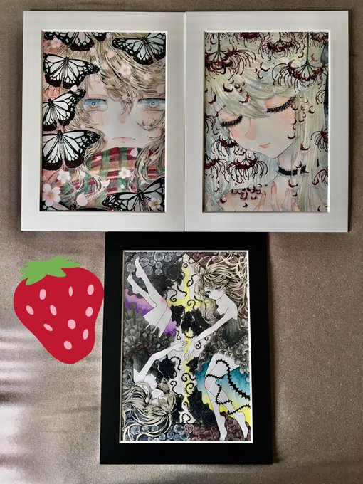 展示会作品、こ額装できたので梱包して送るぞー!👍🌟 