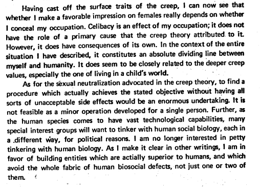 DiogoCadarn's tweet photo. @Logo_Daedalus I was just reading this essay by Henry Flynt which is one of the first known appearances of the term "involuntary celibacy", back in the early 1960s, and he articulates similar thoughts, where the involuntary celibate in the vanguard of the coming AI. https://t.co/VGMT5xyWRC