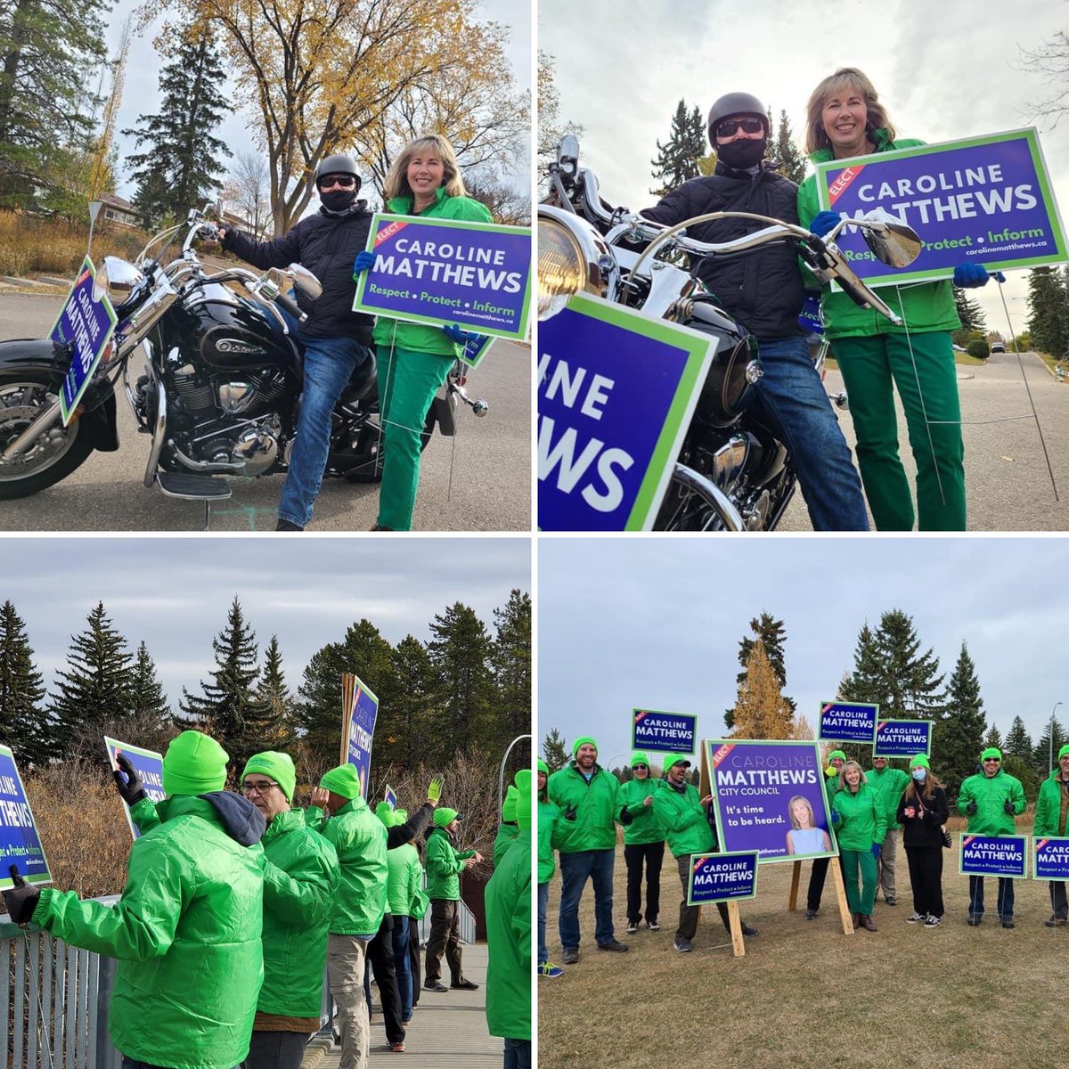 What a great way to spend our last day together before residents vote! An up close photo with Mike, a dedicated supporter out for a ride, and our fantastic group of volunteers who have been there for me during the campaign ! I couldn't have done this past year without you!