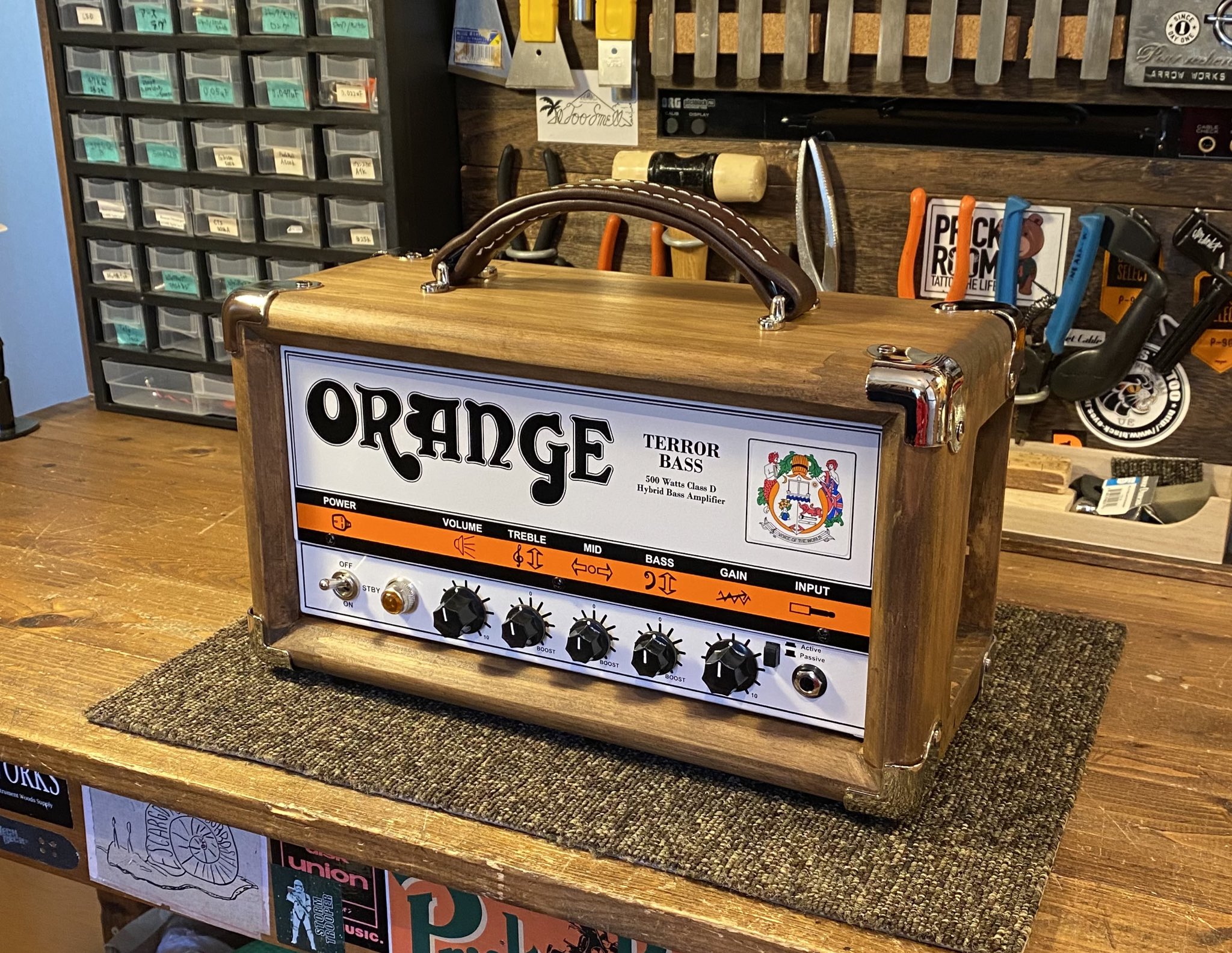 Orange Terror Bass、OBC115 セット ヘッドケース付き Orange Terror