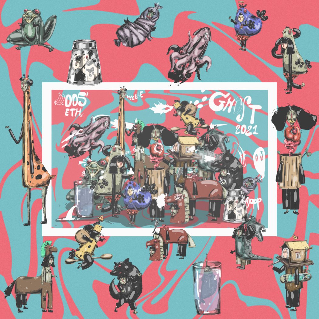 HR_twentythre's tweet photo. Ghostober2021 on month 
Drop now 
Now 60/100 character 0.005 ETH.

https://t.co/dR3KBPSHPV

#NFTthai #nftcollector #NFTTHAILAND #NFTdrop #NFTCommunity #NFTThaicommunity #NFTcollection #NFTshill #opensea #polygonNFT #Polygon #invitefoundation #FoundationInvite #illustration #NFT https://t.co/5QrRuxMS2t