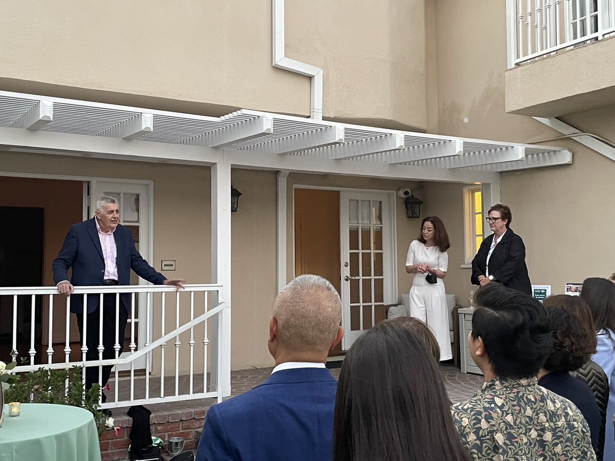 IrelandinLA's tweet photo. Delighted to host @Concern CEO Dominic MacSorley and Colleen Kelly today.  Thank you to all our friends who came out to welcome them both. https://t.co/Jv7l4ITrzF