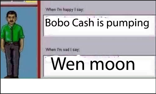 bobocashcom's tweet photo. I can relate to this. 

How about you?

#memecoins $DOGE 
#HODL #BOBOCASH #NFT #NFTs $BOBO #ALTCOINSEASON2021 #memecoin $SHIB #shibainu #BoboArmy #shibainucoin #dogecoin https://t.co/WvhKw1zLRp