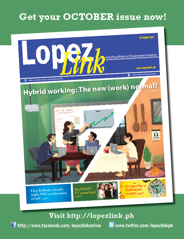 lopezlinkph's tweet photo. The October 2021 digital issue of LopezLink is out! Get the latest Lopez updates at https://t.co/cdCrXwJCwe
#LopezLink #lopezgroup #newsletter #news #updates https://t.co/NmuBQWIy5x