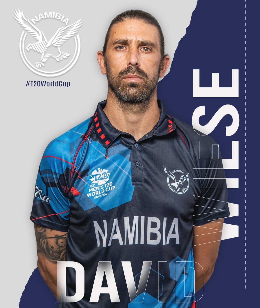 David wise ready to play for Nabmibia.
PLAYING ROLE: Allrounder
BATTING STYLE: Right hand bat
BOWLING STYLE: Right arm medium fast

#T20WorldCup #AlwaysHigher