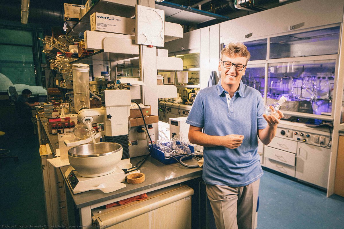 2021 chemistry laureate David MacMillan in his lab in 2016. 

MacMillan designed some simple molecules that could create iminium ions. One of these proved to be excellent at asymmetric catalysis. The concept for catalysis that he had discovered was named organocatalysis.