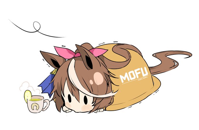 急に冷えてきて毛布にくるまるチビテイオー #ウマ娘 
