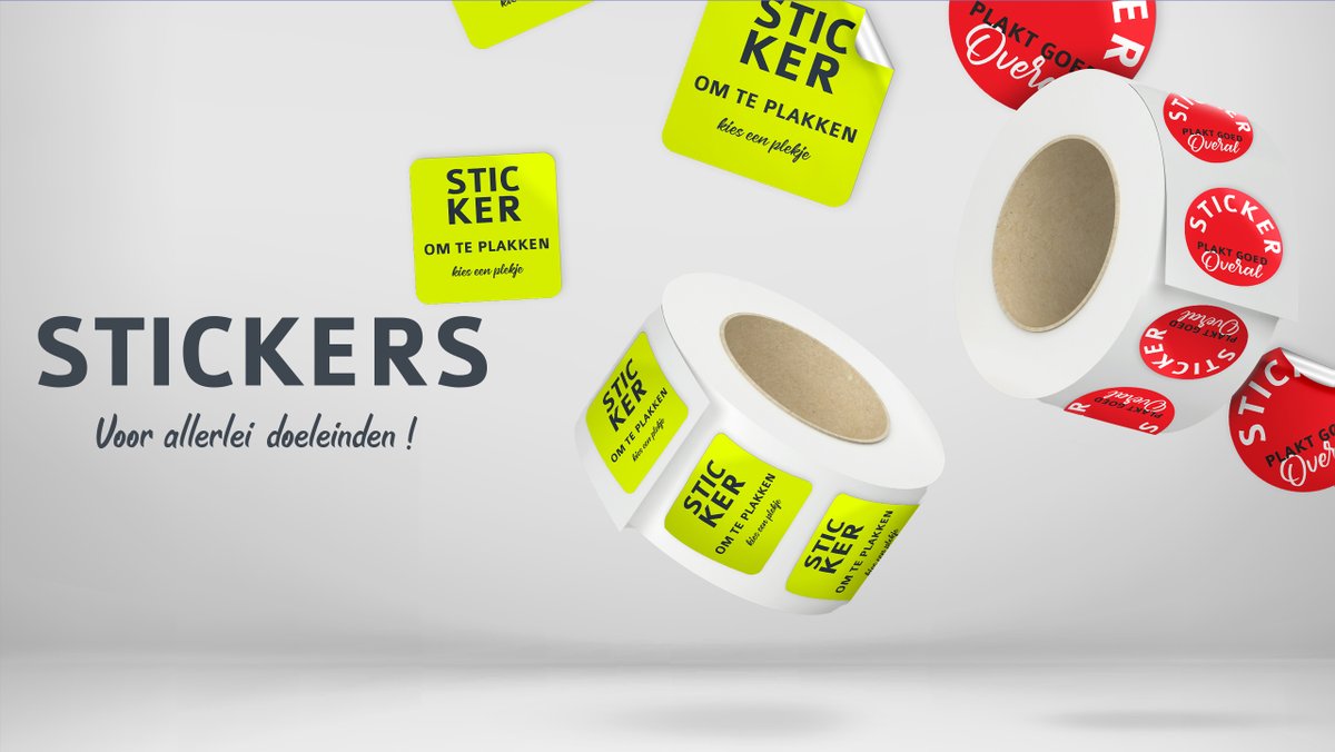 Wil je de naamsbekendheid van je bedrijf of organisatie vergroten? Maar wil je er niet teveel geld voor uitgeven? Dan zijn stickers het ideale product om reclame te maken. Neem een kijkje bij al onze verschillende stickers: bit.ly/3pcHiZh. #stickersplakken #stickers