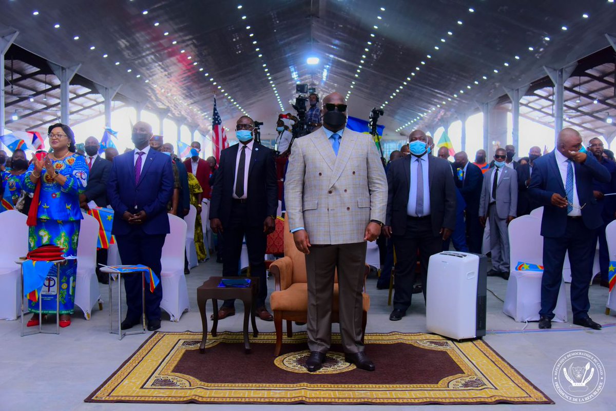damasdiakanuag1's tweet photo. #RDC 🇨🇩#CIFMC 17.10.2021/ #KINSHASA
Le Président de la République a pris part, ce dimanche 17 octobre 2021, aux festivités du 30ème anniversaire du Ministère chrétien du combat spirituel.
@FSR243 ,@fatshi13 https://t.co/KyDhGW8lZN