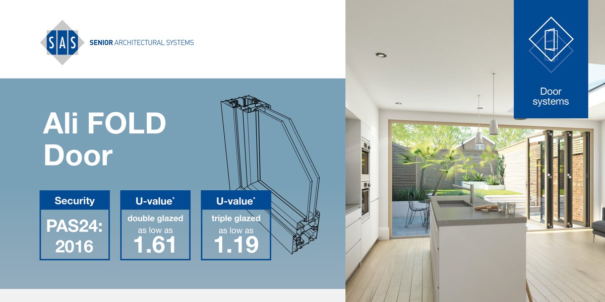 Whether you're working on small residential projects or a large commercial contract, our Ali FOLD range of single, double &amp; folding sliding aluminium doors are the perfect fit and fully compatible with all our windows &amp; curtain wall systems. Discover more: ow.ly/ysAC50Gs98M