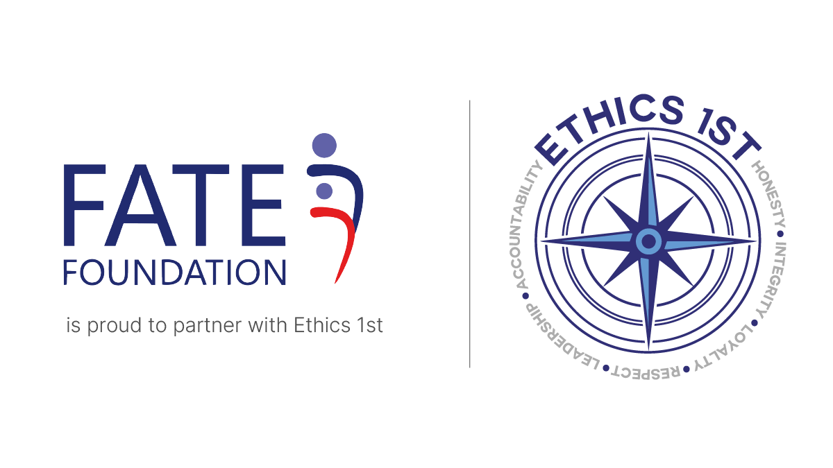 Ethics 1st is pleased to partner with @FATEFoundation.

We look forward to meeting the 180K+ entrepreneurs in the FATE network to share the benefits of putting #Ethics1st.

Learn more & join our ecosystem  → ow.ly/FrxO50GrN0I

#Ethics1st #businessintegrity #smallbusiness