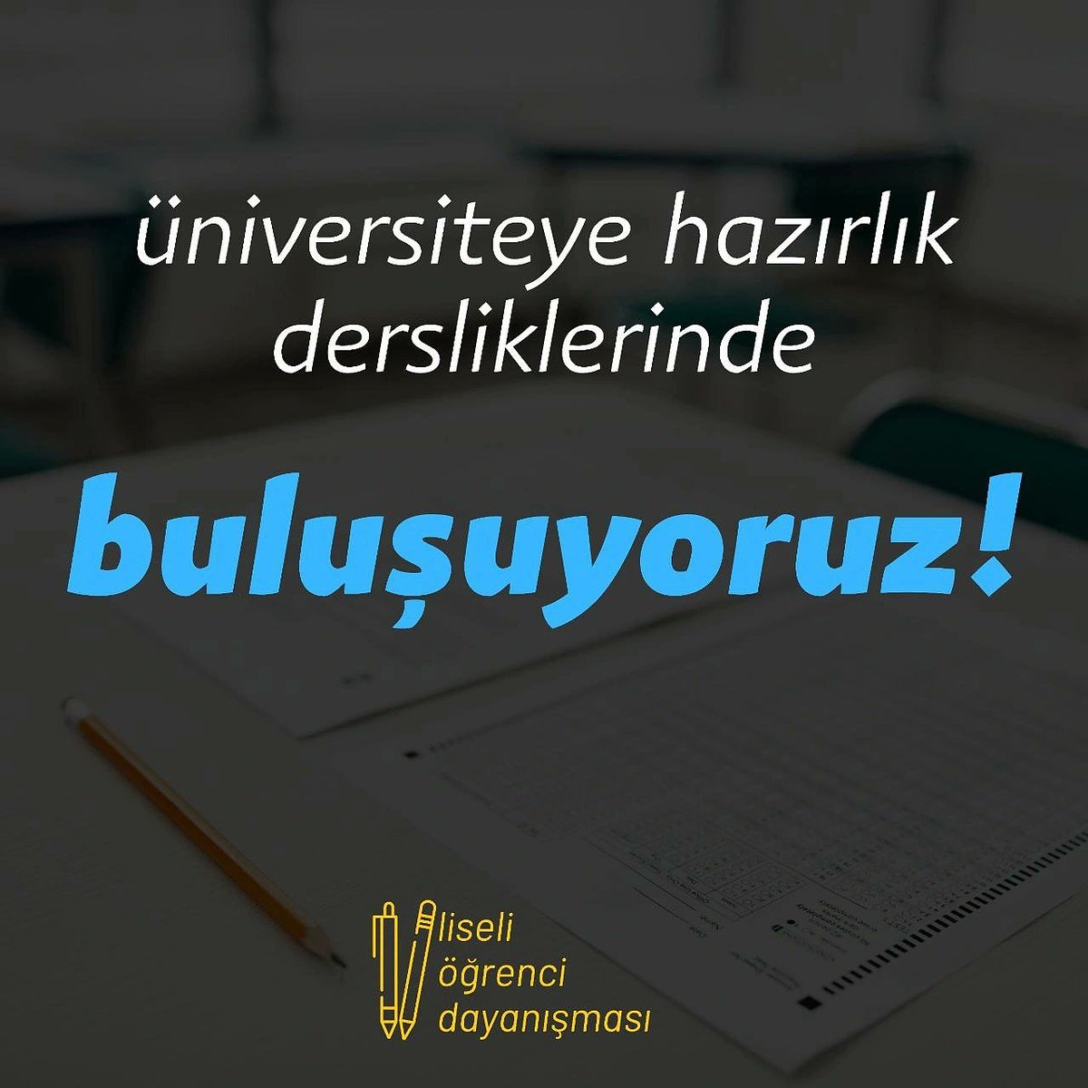 📢Başlıyoruzzz❕

Üniversiteye hazırlık dersliklerimizde Çarşamba günü buluşuyoruz.

Kayıt için formumuzu doldurabilirsiniz👇
docs.google.com/forms/d/1rqZR8…