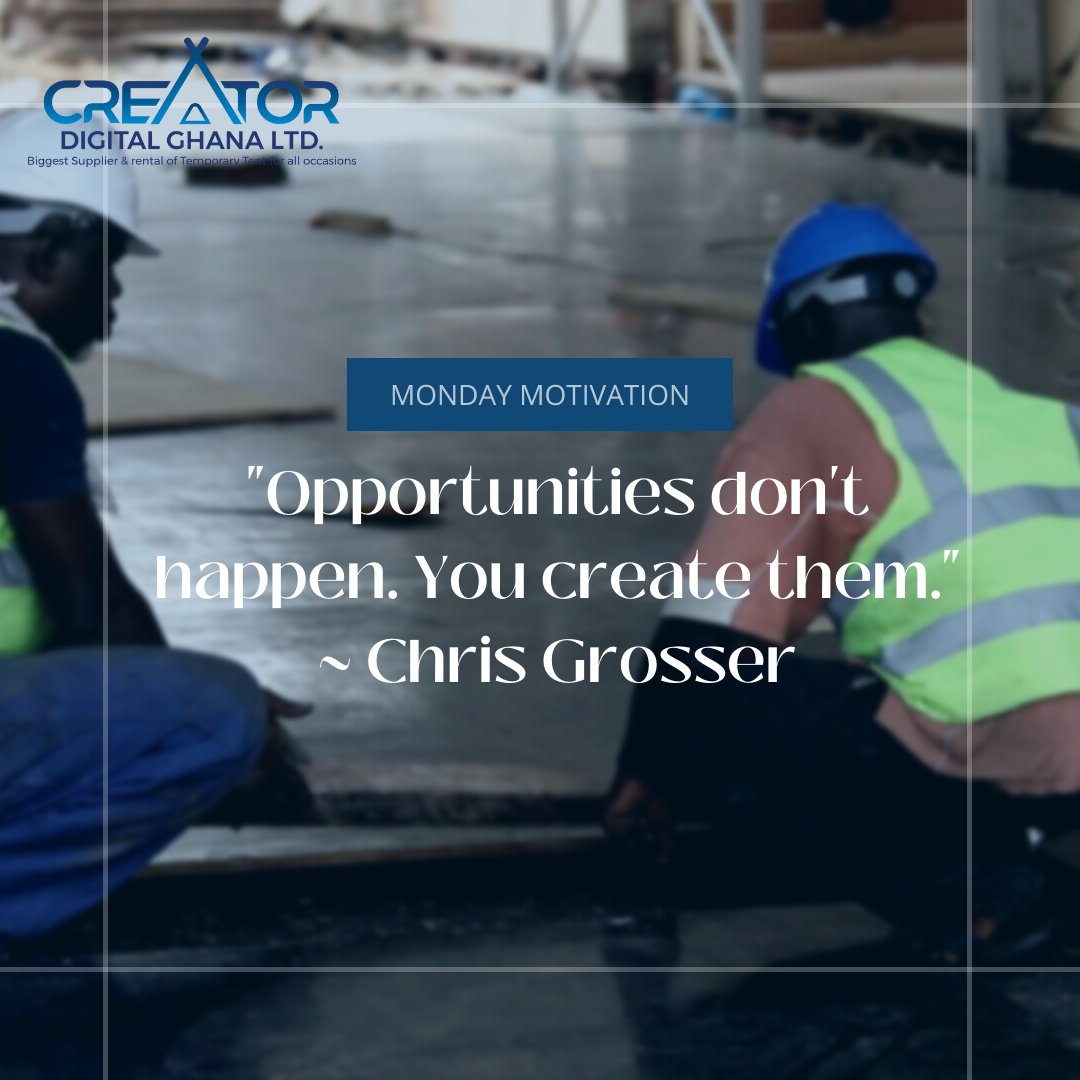 GhCreator's tweet photo. Have a productive week!
Need temporary tent structures and event logistics? Contact us now!
Tel: +233246357032
#tents #eventlogistics #creatordigitalgh #GhanaNews https://t.co/TlC35gukBN