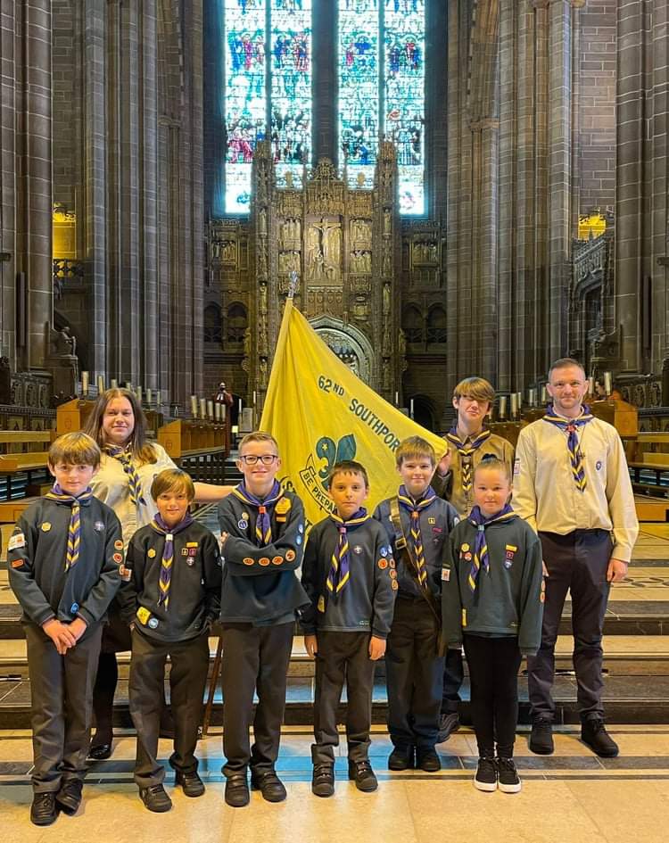 SeftonNorth's tweet photo. The 62nd Cubs attended the Judge's Service at Liverpool Cathedral yesterday, on behalf of our District. Their leaders said that the Pack recieved some wonderful comments about our young people's behaviour, appearance and attitude. We are all very proud of them! https://t.co/EvFm1RNjyl