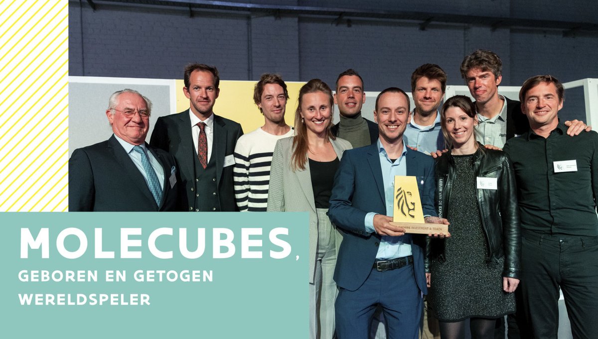 FIT_agency's tweet image. "Leeuw van de Export winnen is een fantastische erkenning voor ons team, maar evengoed voor onze partners die mee aan dit succes timmerden." Ontdek hoe Roel Van Holen en Ewout Vansteenkiste, de oprichters van @Molecubes, de overwinning beleefden: bit.ly/3iV8o31 #LvdE21