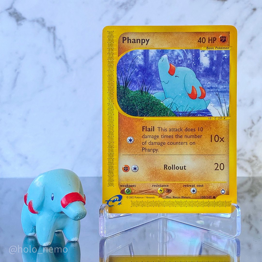 HoloNemo's tweet photo. Phanpy Aquopolis

I wasn’t collecting when Aquopolis was out so it’s nice to slowly add them into the collection. They have some really nice artworks

#pokémon #pokemontcg https://t.co/2dR3xh0jU5