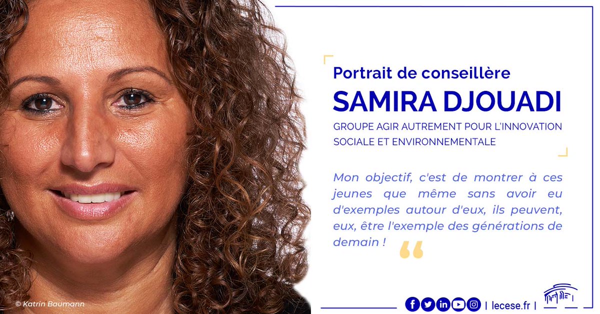 [🗣️ Portrait : Samira Djouadi] 

« Dire aux #jeunes issus des quartiers que tout est possible quand on le veut », c'est l'objectif poursuivi par Samira Djouadi au fil de ses multiples engagements. Un portrait à découvrir dès maintenant !

🗞️ lecese.fr/actualites/por… <a href="/Tf1fondation/">Fondation TF1</a>