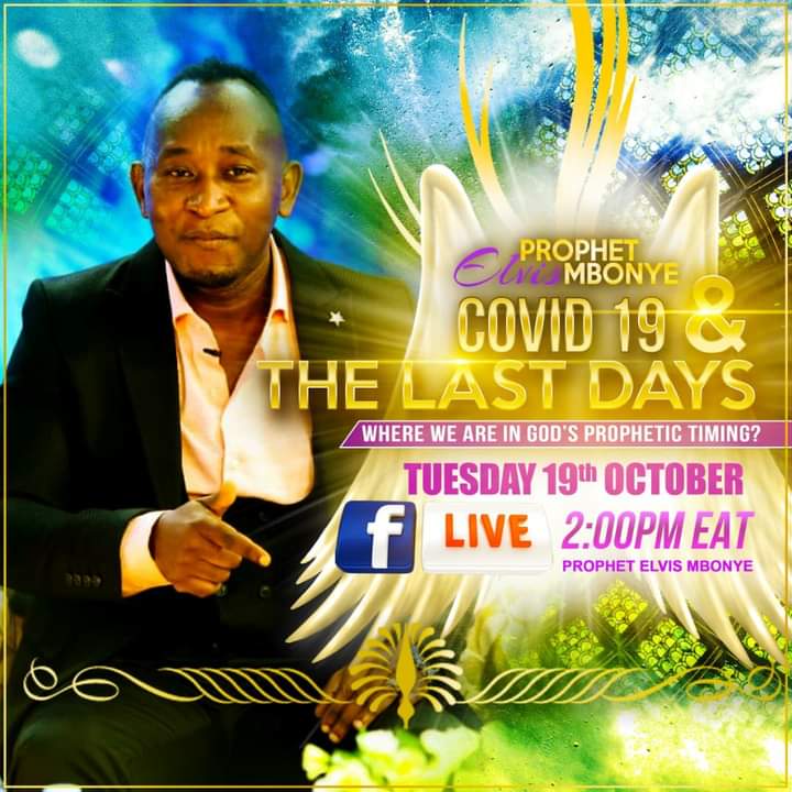 NaguyoAngela's tweet photo. Do you want to know God's mind concerning these times tune in tomorrow at exactly 2:00PM EAT.
#ProphetElvisMbonye https://t.co/oGWfZ3XDwT