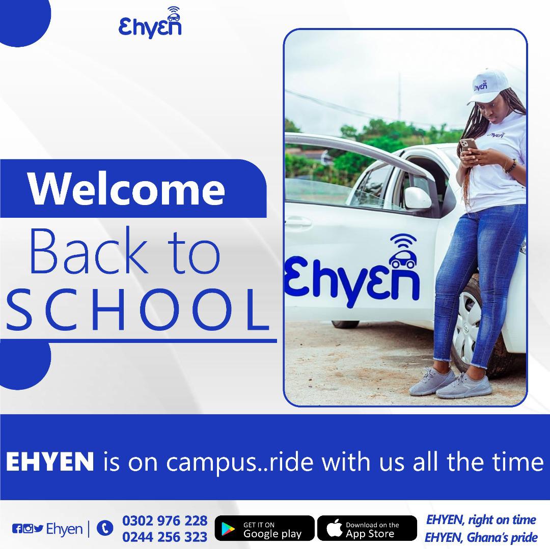 ehyen_ghana's tweet photo. Hello Student, Welcome back to school! 
EHYEN is on campus! Ride with us all the time

#EHYEN, Ghana's Pride 🇬🇭
#EHYEN, Right On Time 🚘🚘🚘 https://t.co/ZbXnpVyATO