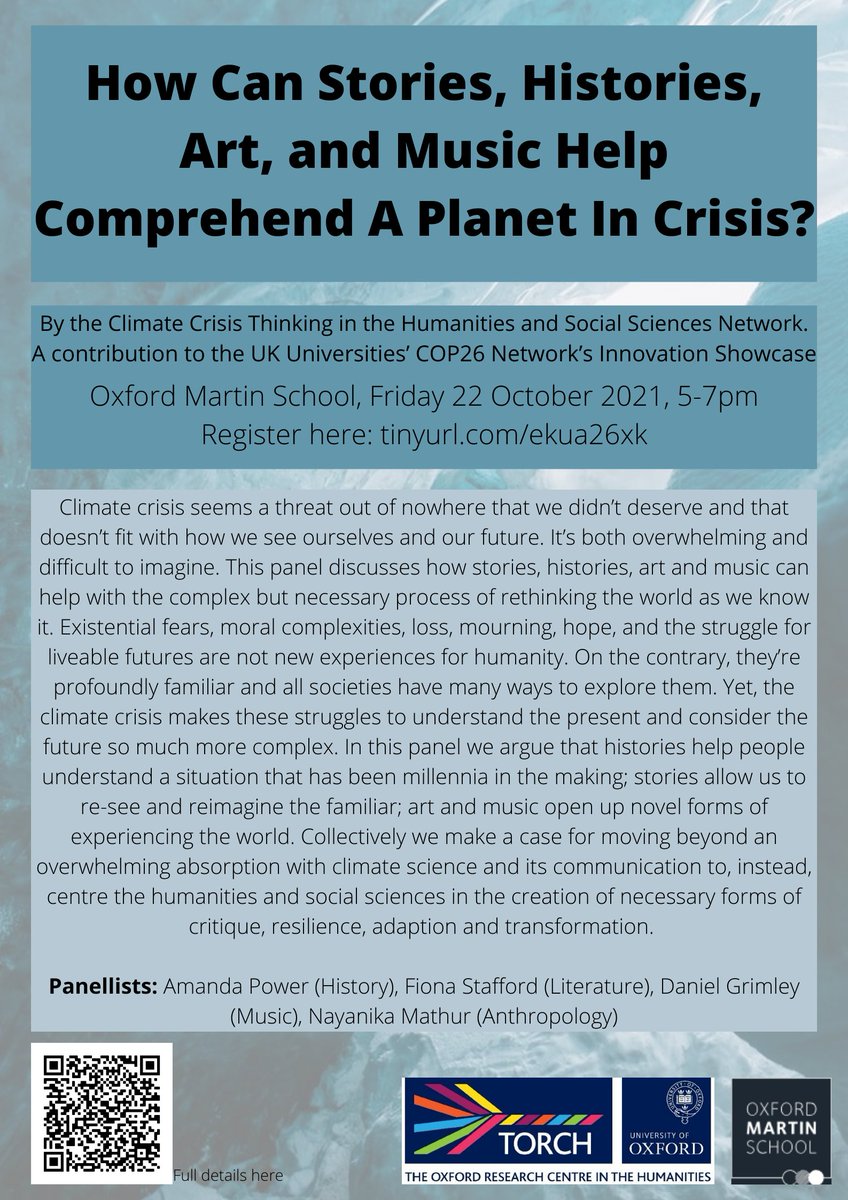 NayanikaM's tweet photo. This Friday @oxmartinschool in advance of #COP26 https://t.co/3fKt5HZRXq