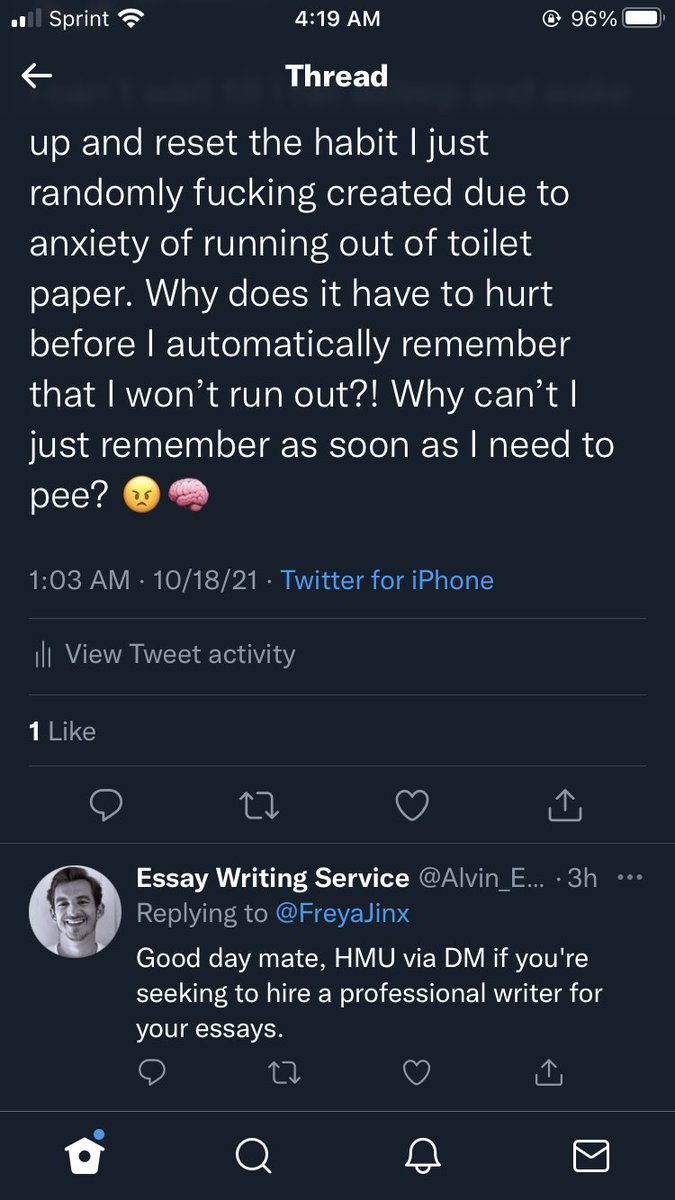 FreyaJinx's tweet photo. I think I somehow managed to be allowed on normal ppl Twitter??? Where did this essay writing service come from? https://t.co/gjCD4RRwk8