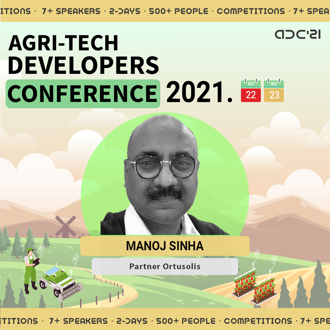 Agri_App's tweet photo. Register Now!
ONLY 4 DAYS LEFT.
Manoj is a partner at Ortusolis Technology Solutions Pvt. Ltd., Manoj is an alumni of IISc Bangalore where he pursued his masters in Aerospace Engineering.
Catch Manoj at Agritech Developer Conference - 2021.
Link: https://t.co/gZpaJryDCn https://t.co/Jewojt7nX2