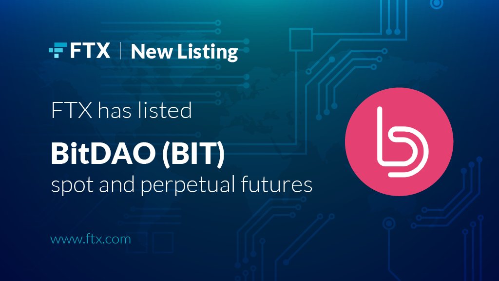 FTX_Official's tweet image. New listing on FTX! $BIT ftx.com/trade/BIT-PERP
@BitDAO_Official #BitDAO