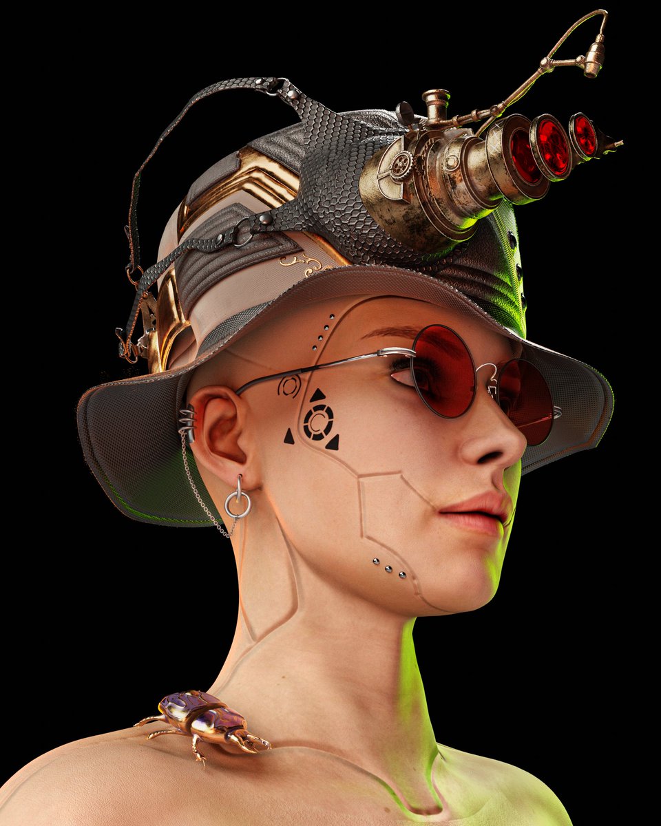 edwardl_410's tweet photo. Restructure. 
Gonna work on full outfit for this model soon 🥳🤩

#3dart #NFT #nftart #digitalart #NFTCommunity #nftcollector #blender #steampunk #cyberpunk https://t.co/oWNwYq4kuF
