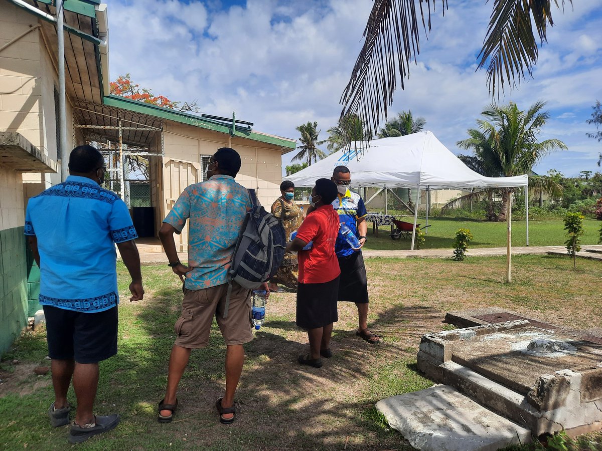 JeremaiaMataik2's tweet photo. Great to see the Tents supported by UNICEF &amp; Fiji Water Foundation set up at the Health Facilities around Yasawas.#TogetherWeCan https://t.co/xtaxONXnTm