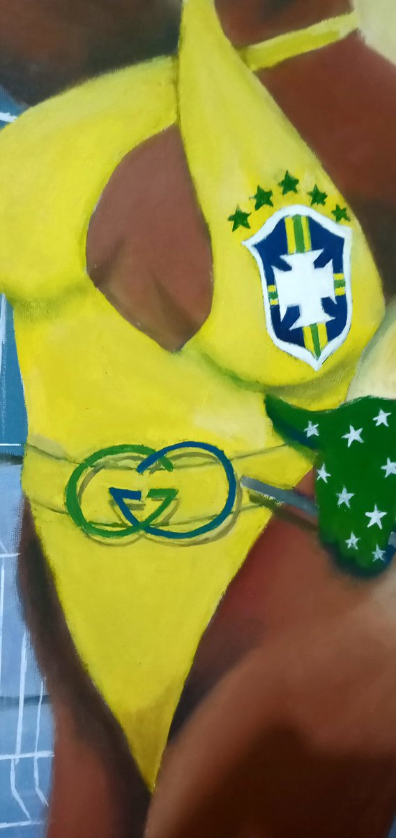 LuizAlechandre's tweet photo. Titulo "Branca Maluca" #WorkiInProgress #painting #oilcolor #carnaval2022 #passista #musa #cryptoartist #nftcollector #modernart #photoimpressionism #ArtOfTheDay #art #SelecaoBrasileira https://t.co/ptaAMf63rl