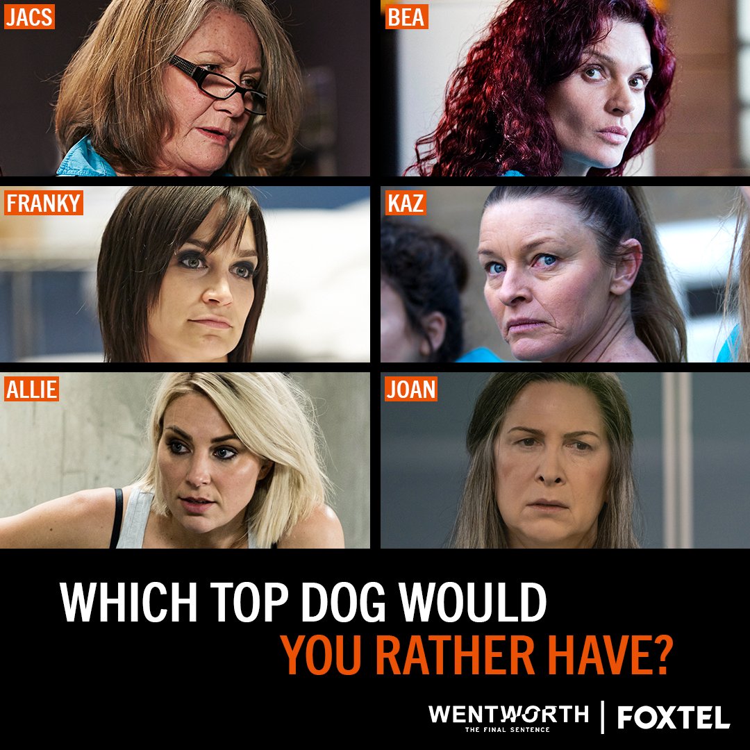 It's so hard to choose! Tell us your pick #Wentworth #TheFinalSentence

Wentworth The Final Sentence | Foxtel Original | Tuesday 8:30pm AEDT or Watch On Demand | Fox Showcase