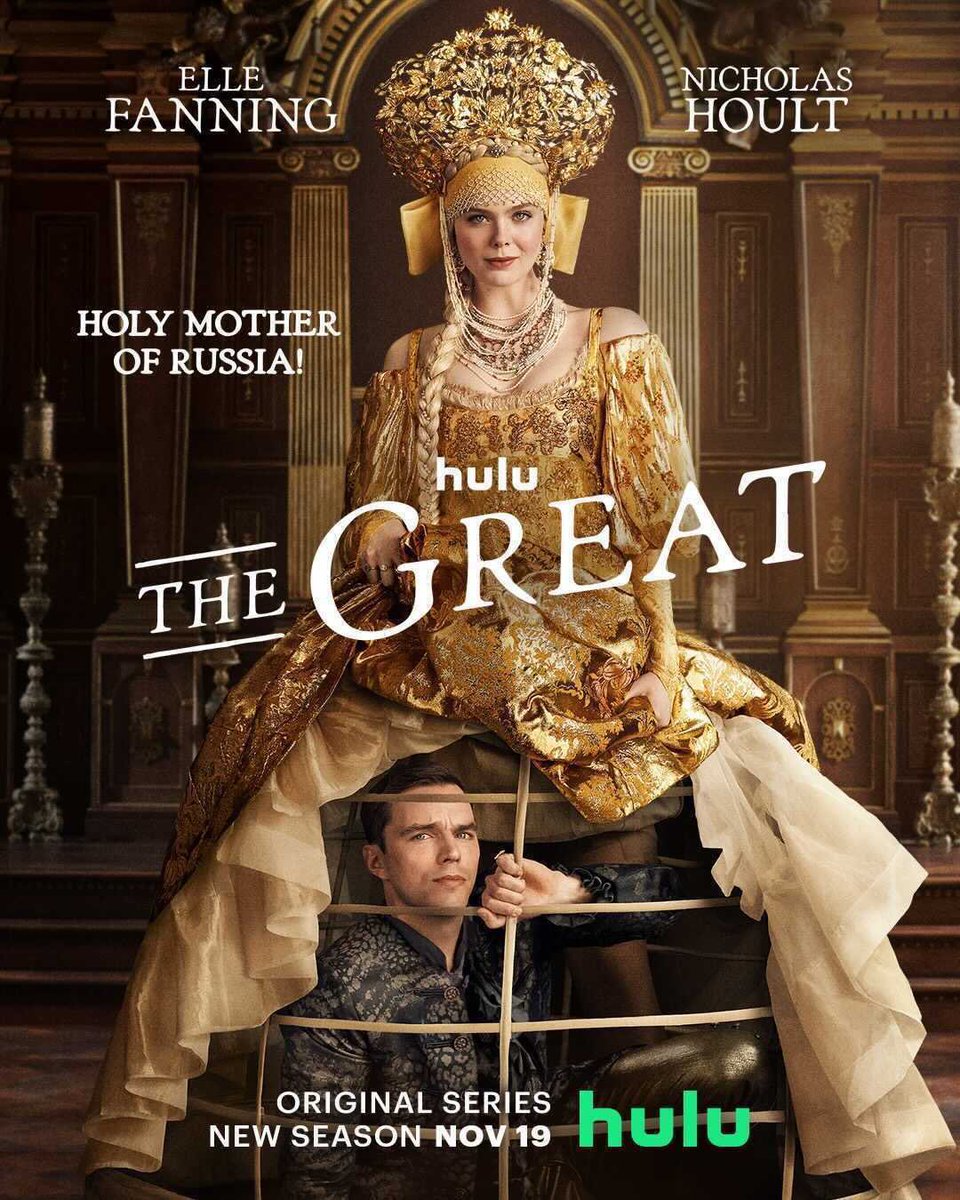 ElleFanningJP's tweet photo. 【新シーズン！✨】
Huluオリジナル作品『The Great』シーズン2のポスターが解禁されました。
現地では11月19日より配信がスタートされます。（日本配信未定） https://t.co/ALwgoiQtMJ