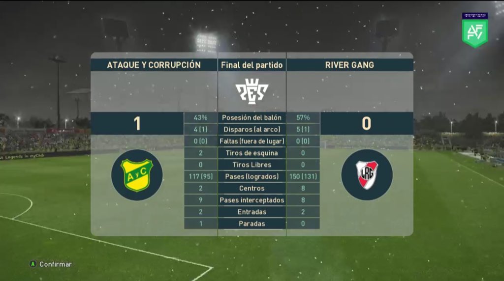 AyC_respaIdo's tweet photo. #AFFV ¡El corru sigue invicto! La Pauloneta ya recolecta tres victorias, hoy gano 1-0 al @RiverGang3 con ⚽️ Gol de Mufadinho.

#VamosCorrupcion 🔰 https://t.co/OITVr0OlKB