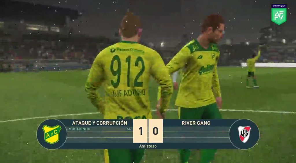 AyC_respaIdo's tweet photo. #AFFV ¡El corru sigue invicto! La Pauloneta ya recolecta tres victorias, hoy gano 1-0 al @RiverGang3 con ⚽️ Gol de Mufadinho.

#VamosCorrupcion 🔰 https://t.co/OITVr0OlKB