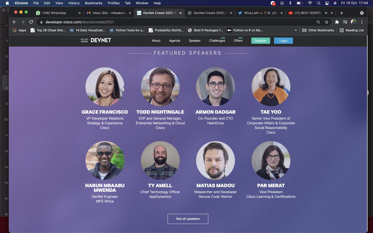 AIconference's tweet image. RT CoderRetweet RT @HarunMbaabu: Mid this week i will be speaking at @CiscoDevNet create 2021 about network attack detection methods based on deep learning technique.

Register now to be part of this incredible global, virtual journey with #DevNetCreate …