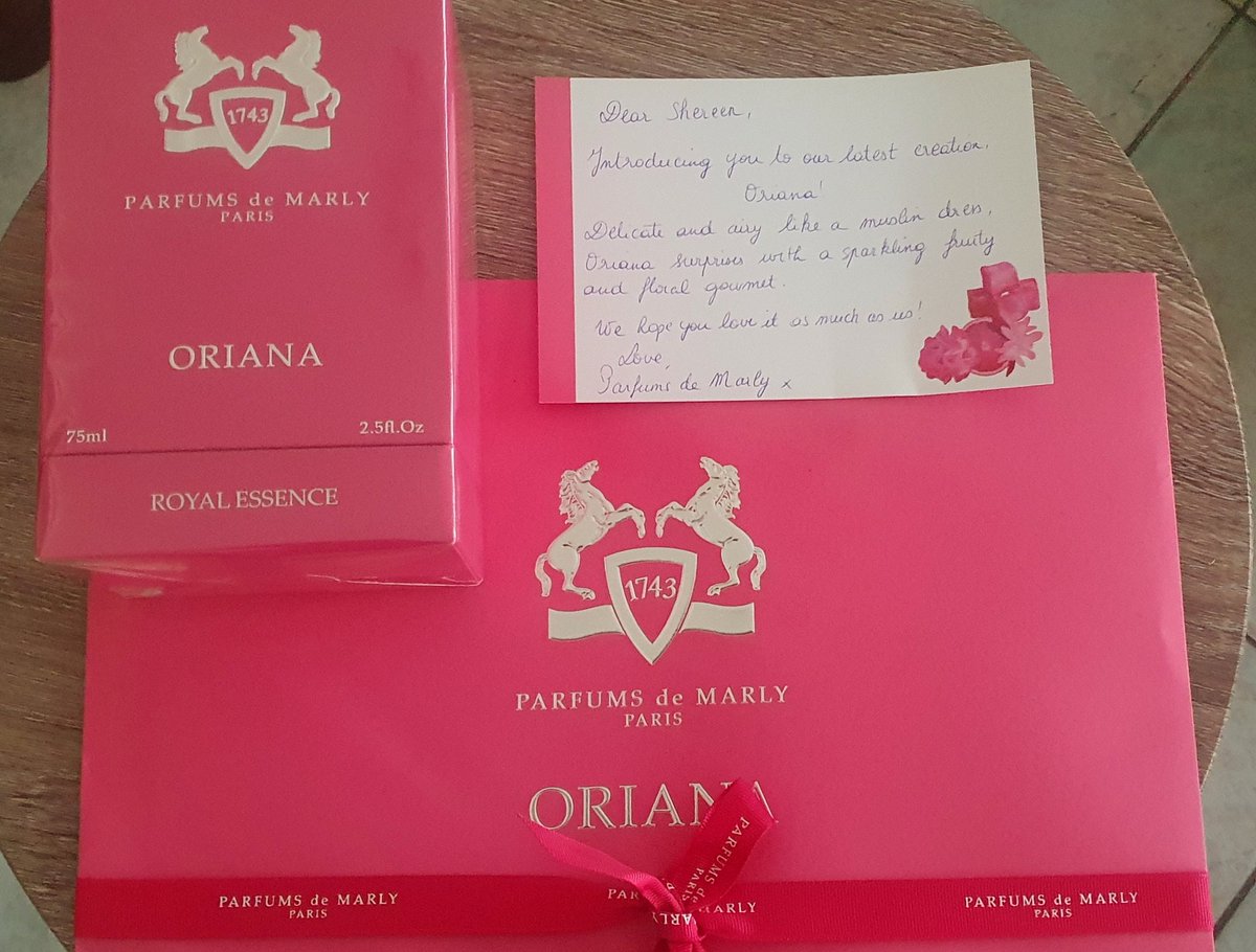 Shereen_Shabnam's tweet photo. A big thank you to the team at #parfumsdemarly @ParfumsdeMarly for making me smile today with this early morning delivery #mydubai #GlobalTrendMonitor #fragrances https://t.co/CJzOrWi4mU