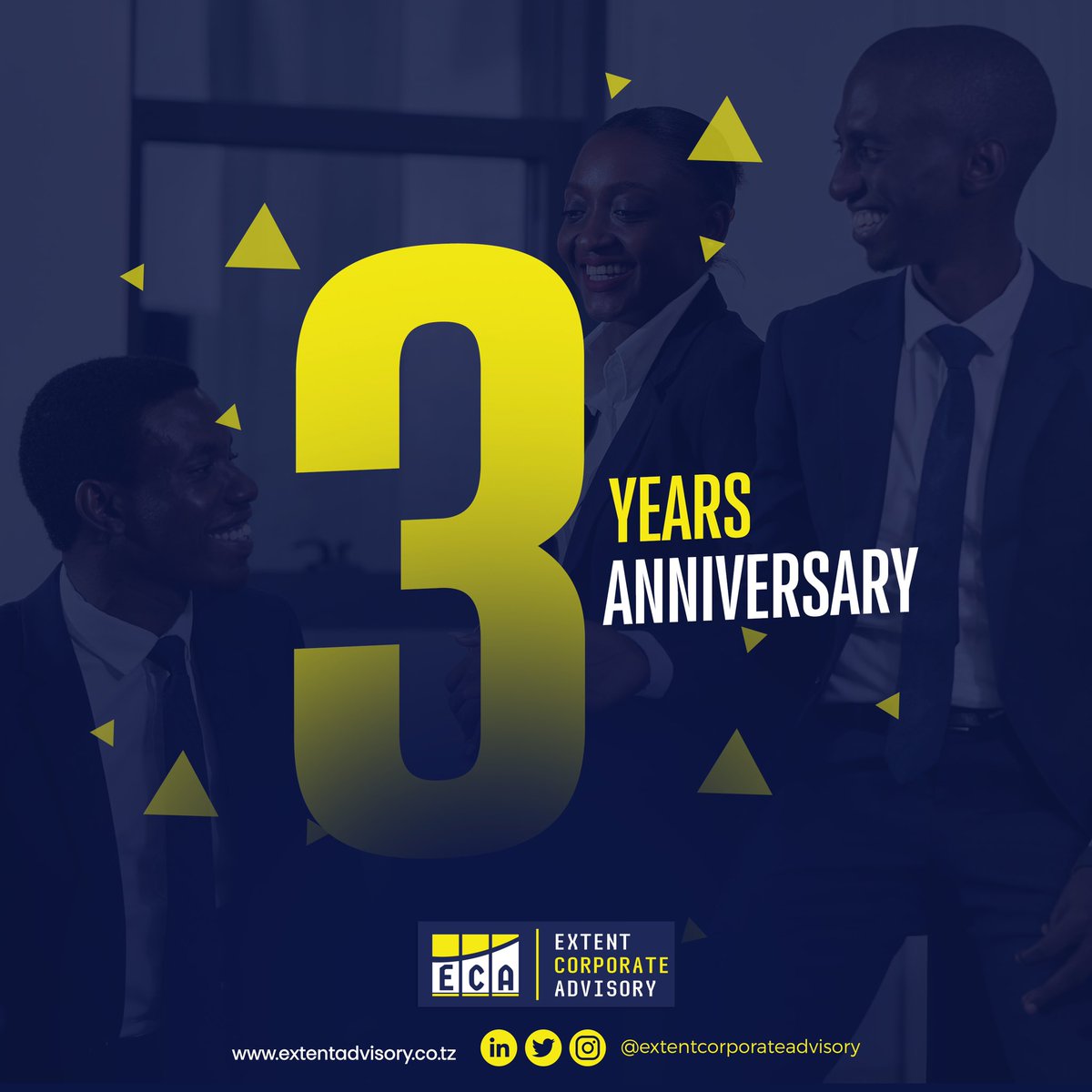 AdvisoryExtent's tweet photo. We pledge to continue to provide excellent services and merit your trust in our practice.
Happy 3rd Anniversary to @extentadvisory
#ECATurns3
#PracticeAnniversary
#CorporatePractice
#IntellectualPropertyTanzania
#LegalServicesTanzania https://t.co/ntGSvqZ0Yq
