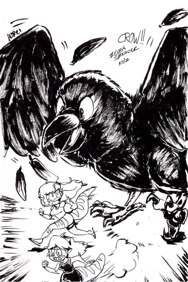 Even Spookier (catch-up) 2/31 - Crow!!
*squawk*
#evenspookier #gogoandyart 