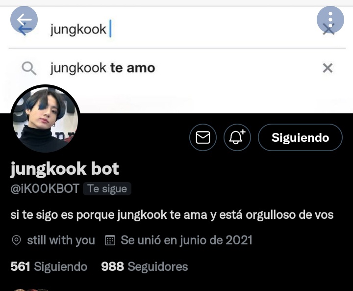 Me siguió un kook bot nrkwbrje
